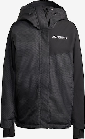 ADIDAS TERREX Athletic Jacket 'Multi' in Black: front