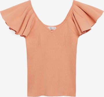 MANGO Shirt 'Lola' in Oranje: voorkant