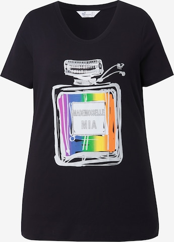 T-shirt MIAMODA en noir : devant