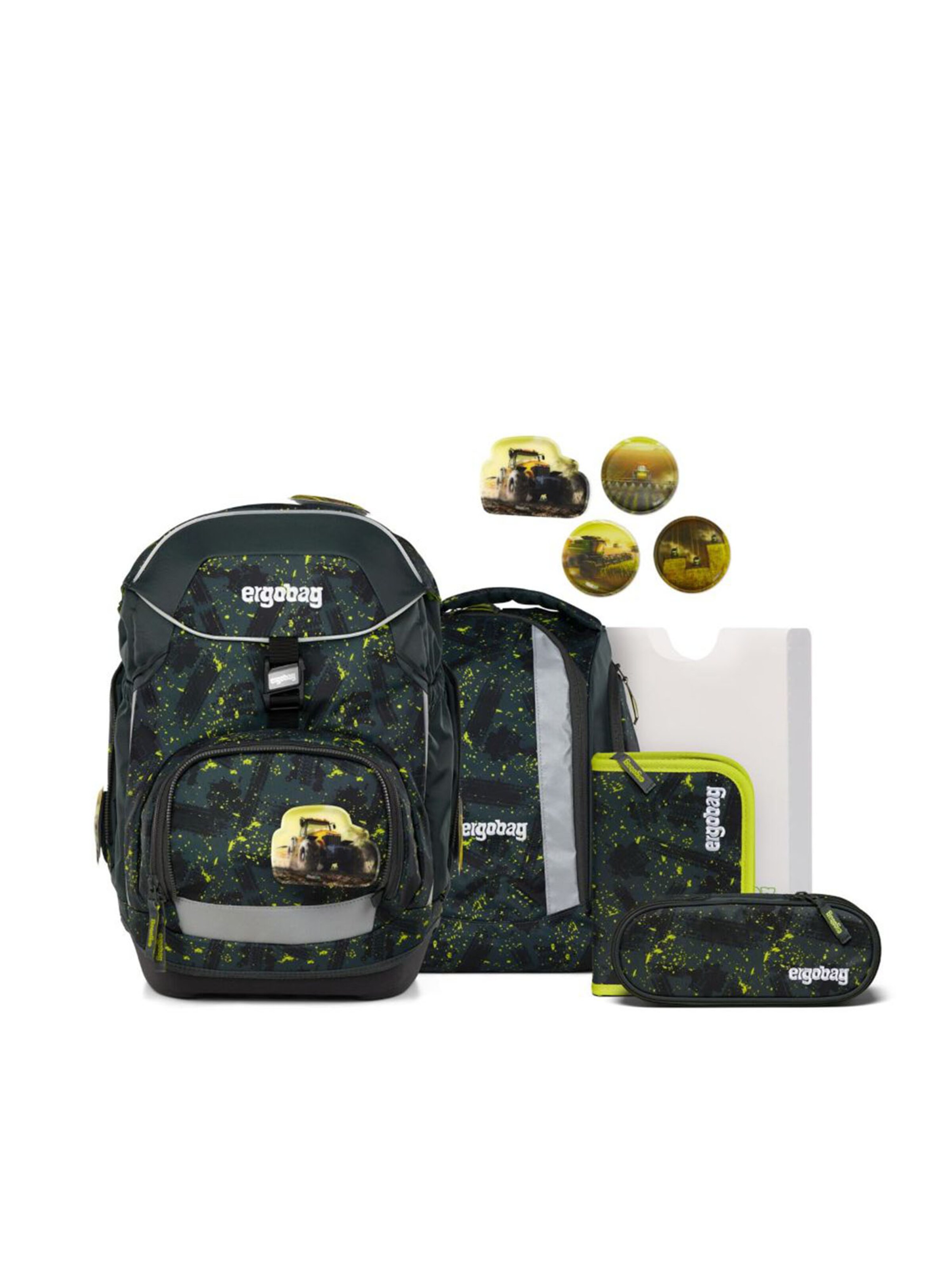ergobag Rucksack 'Schulrucksack Set'‌‌‌‌ in Gelb: Vorderseite