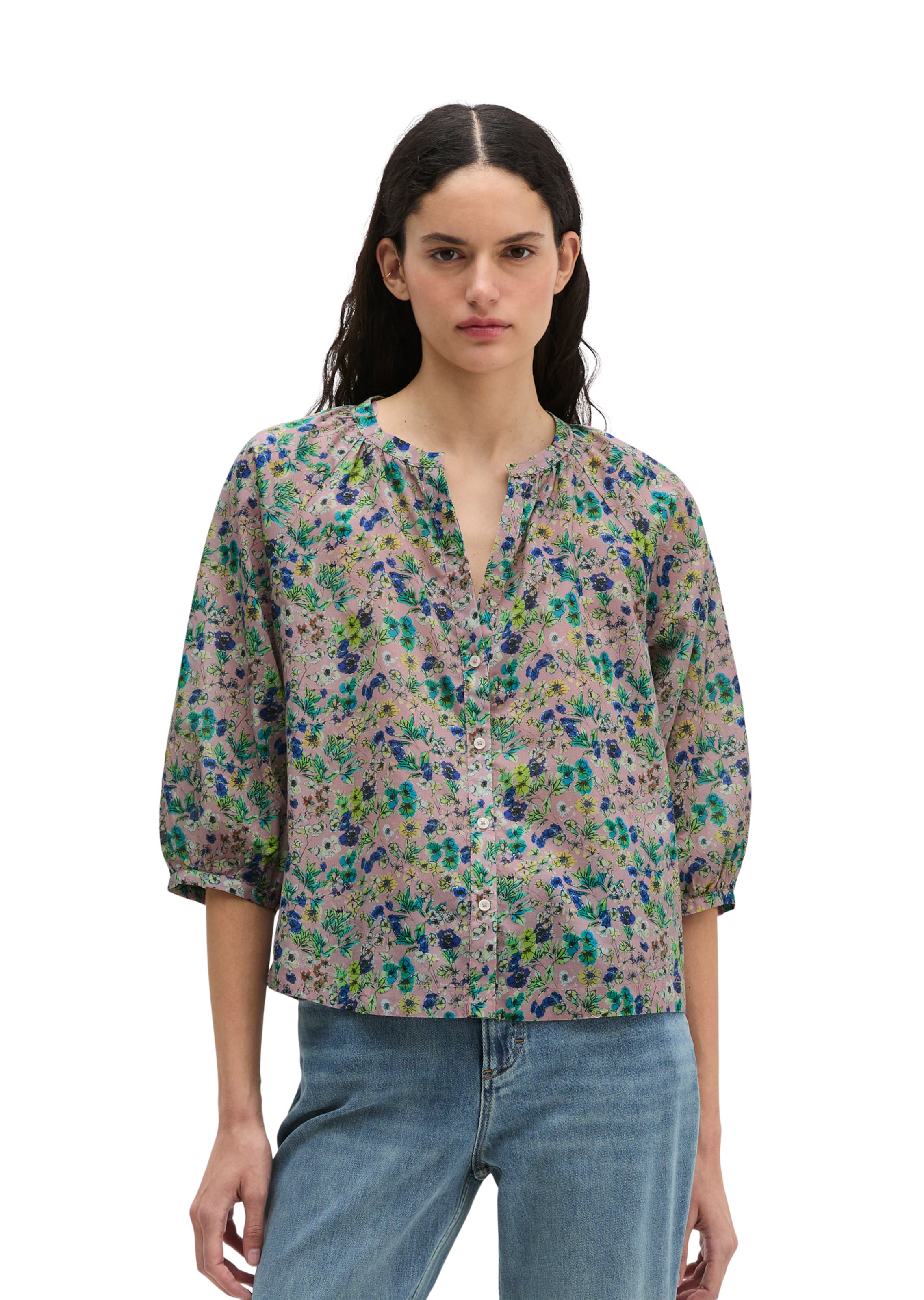Marc O'Polo Blouse in Roze: voorkant