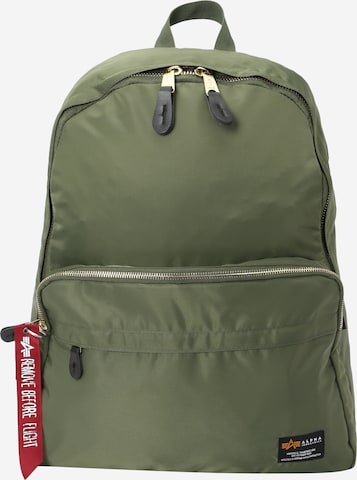 žalia ALPHA INDUSTRIES Kuprinė 'Crew': priekis