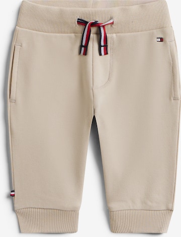 TOMMY HILFIGER Tapered Byxa 'ESSENTIAL' i beige: framsida