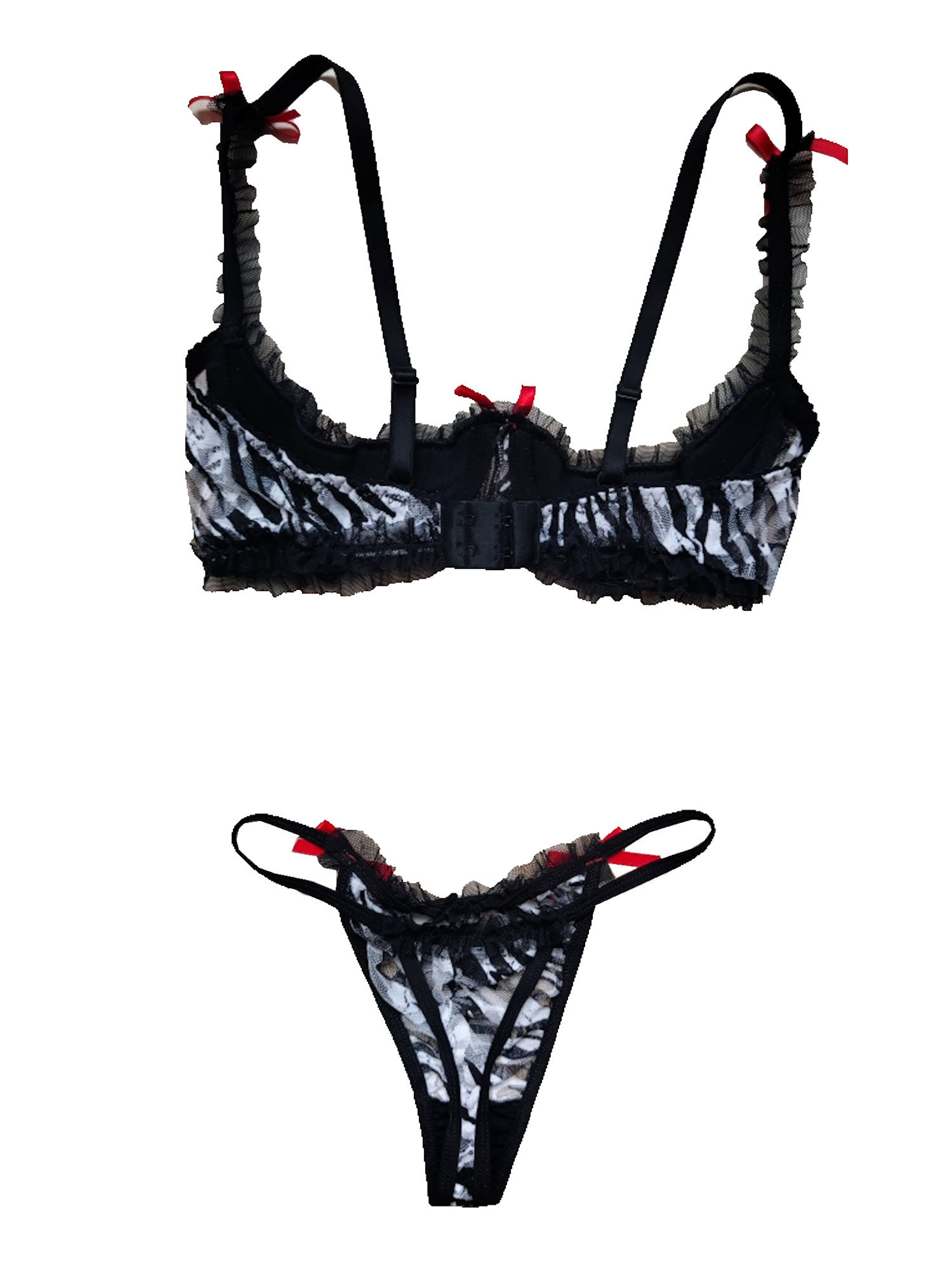 PASSION Negligée 'Aida Set'‌‌‌‌‌‌‌‌‌‌ in Schwarz