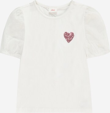 T-Shirt s.Oliver en blanc : devant