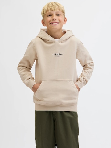 JACK & JONES Sweatshirt 'JJESOHO NOOS JNR' in Beige