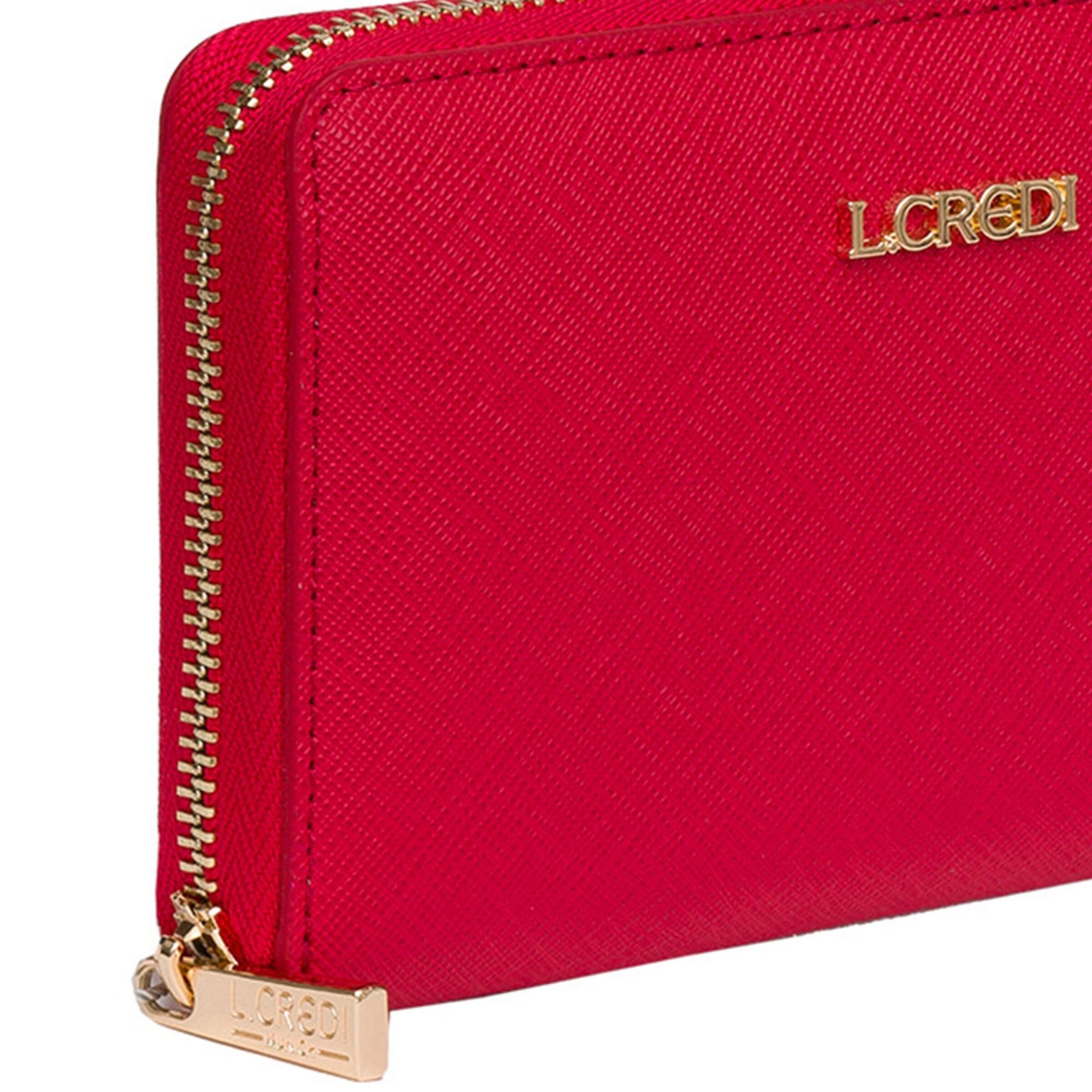 L.CREDI Wallet 'Poema' in Red