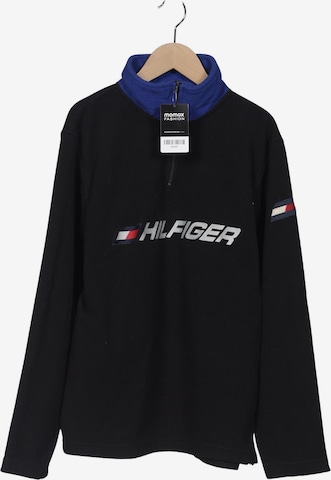 TOMMY HILFIGER Sweatshirt & Zip-Up Hoodie in M in Black: front