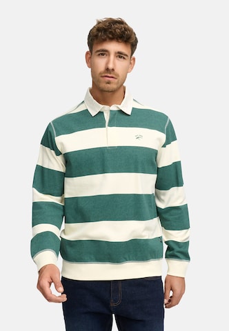 INDICODE JEANS Sweatshirt 'Dinaro' in Groen: voorkant