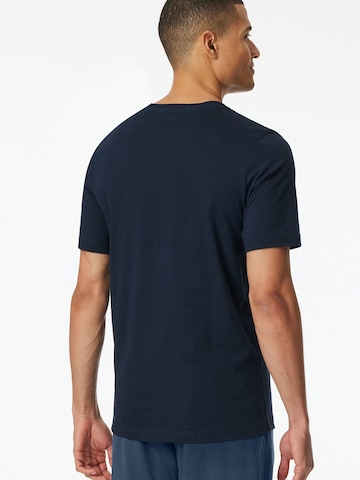 T-Shirt 'Mix + Relax' SCHIESSER en bleu
