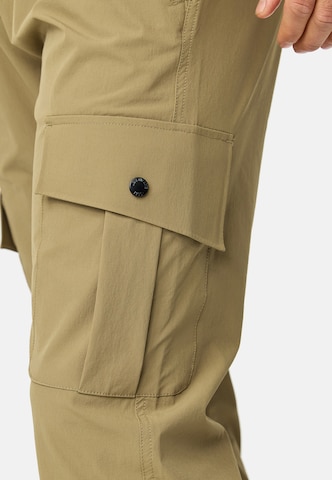 INDICODE JEANS Tapered Cargo trousers 'Landie' in Green