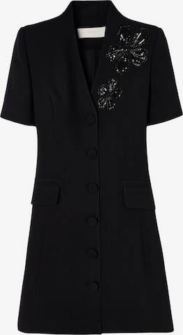 Robe-chemise adl en noir : devant