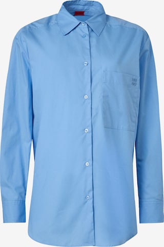 HUGO Μπλούζα σε μπλε: μπροστά