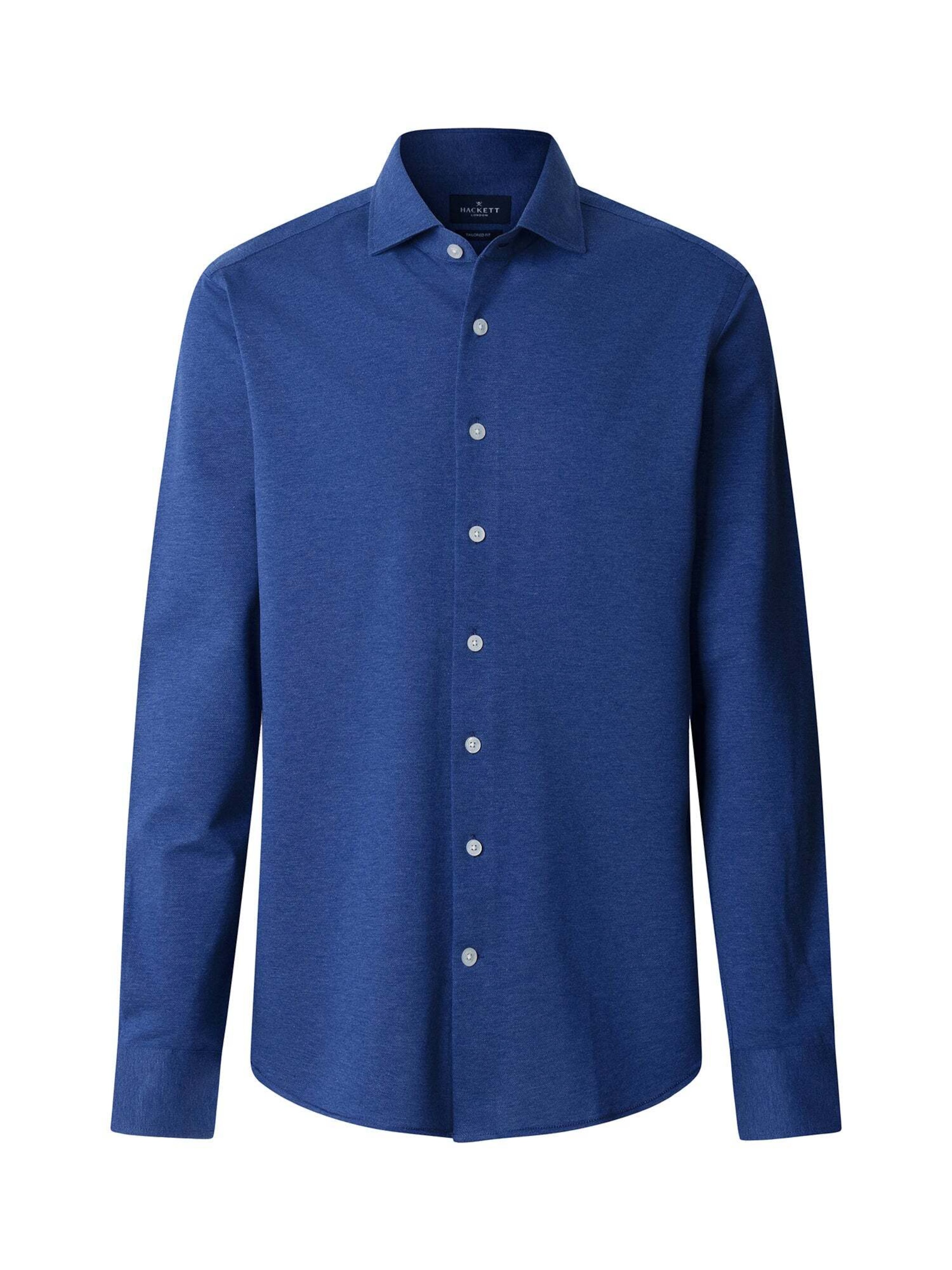 Chemise Hackett London en bleu : devant