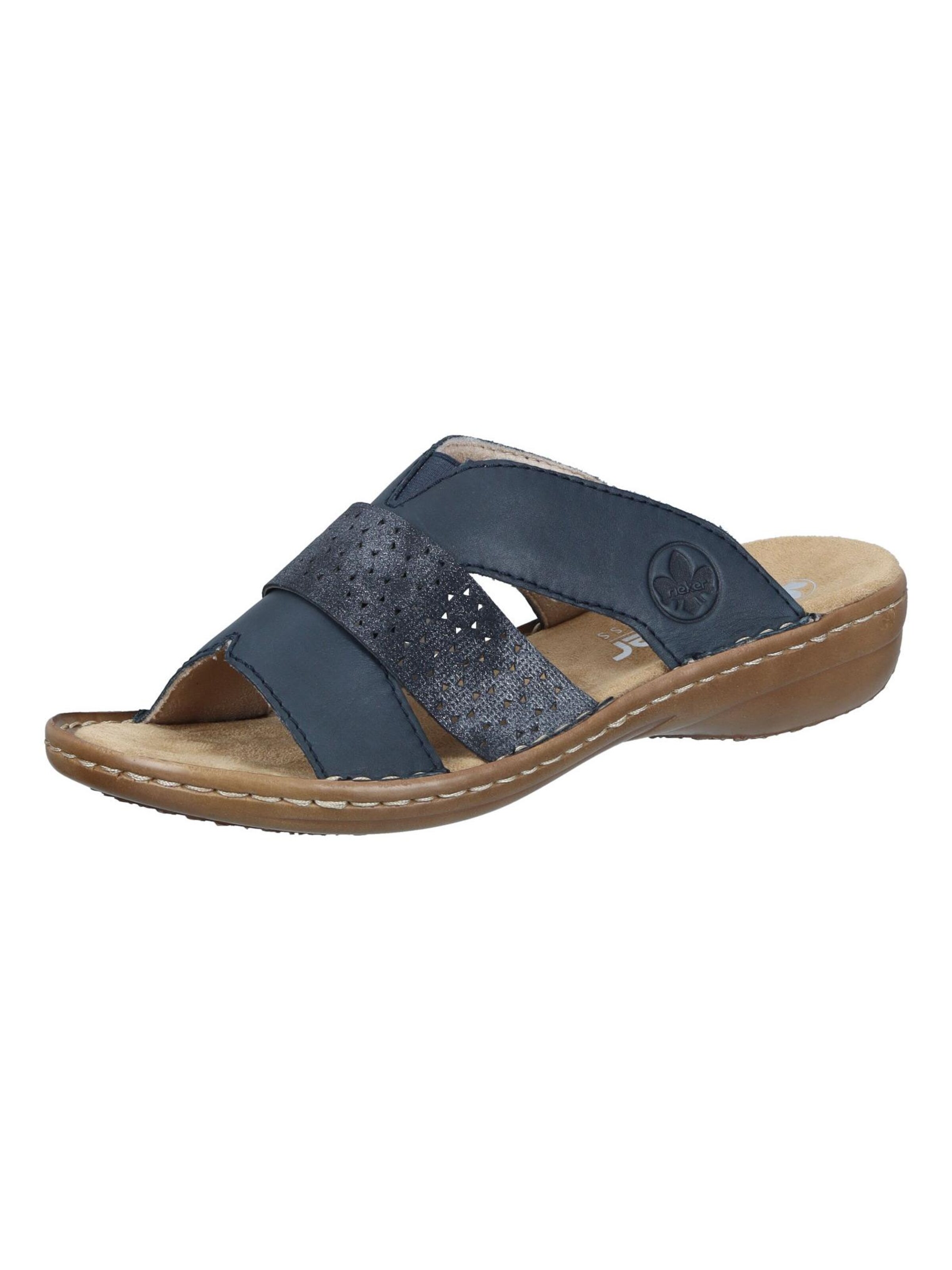 Rieker Mules 'Pantoletten' in Blue: front