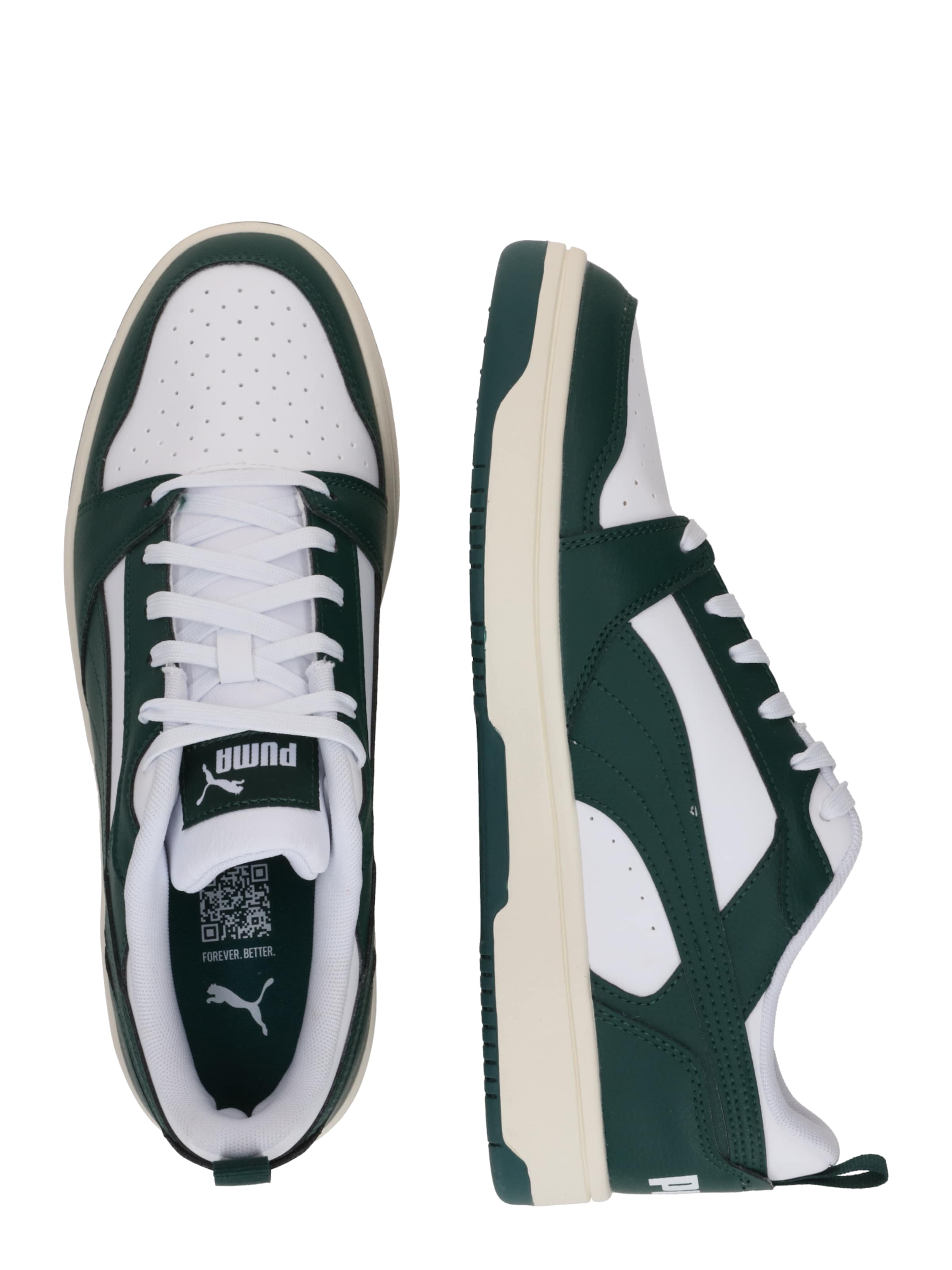 PUMA Ниски маратонки 'Rebound v6' в бяло: отстрани