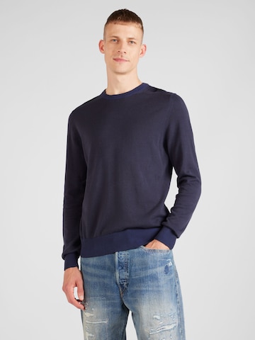 JOOP! Jeans Пуловер 'Barlo' в синьо: отпред