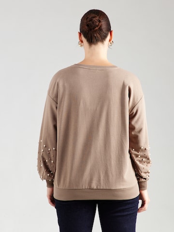 ONLY Carmakoma Sweatshirt 'CARVIOLETTA' in Grey