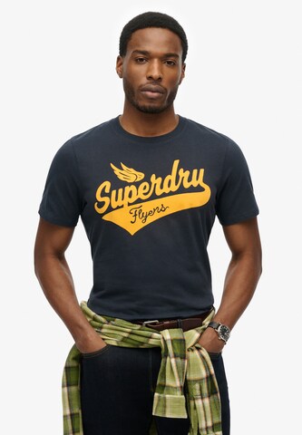 Superdry T-Shirt 'Flyers' in Blau: Vorderseite