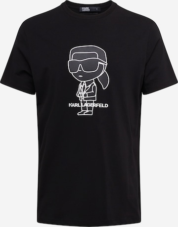 Karl Lagerfeld - Camiseta en negro: frente