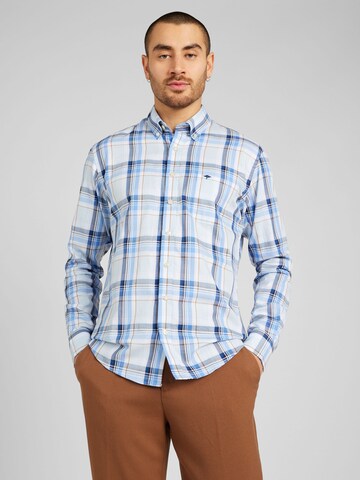 FYNCH-HATTON Regular fit Button Up Shirt in Blue: front