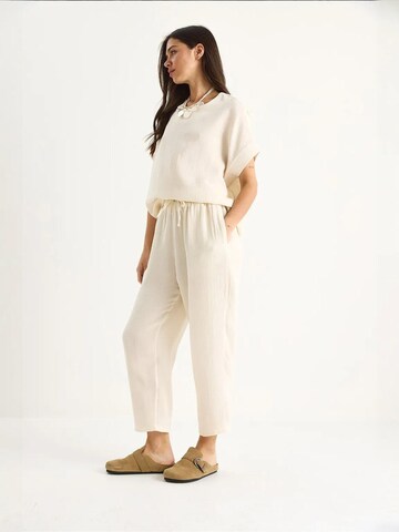 Bianco Lucci Hausanzug 'Zweiteiliges Set'‌‌‌‌‌‌ in Beige