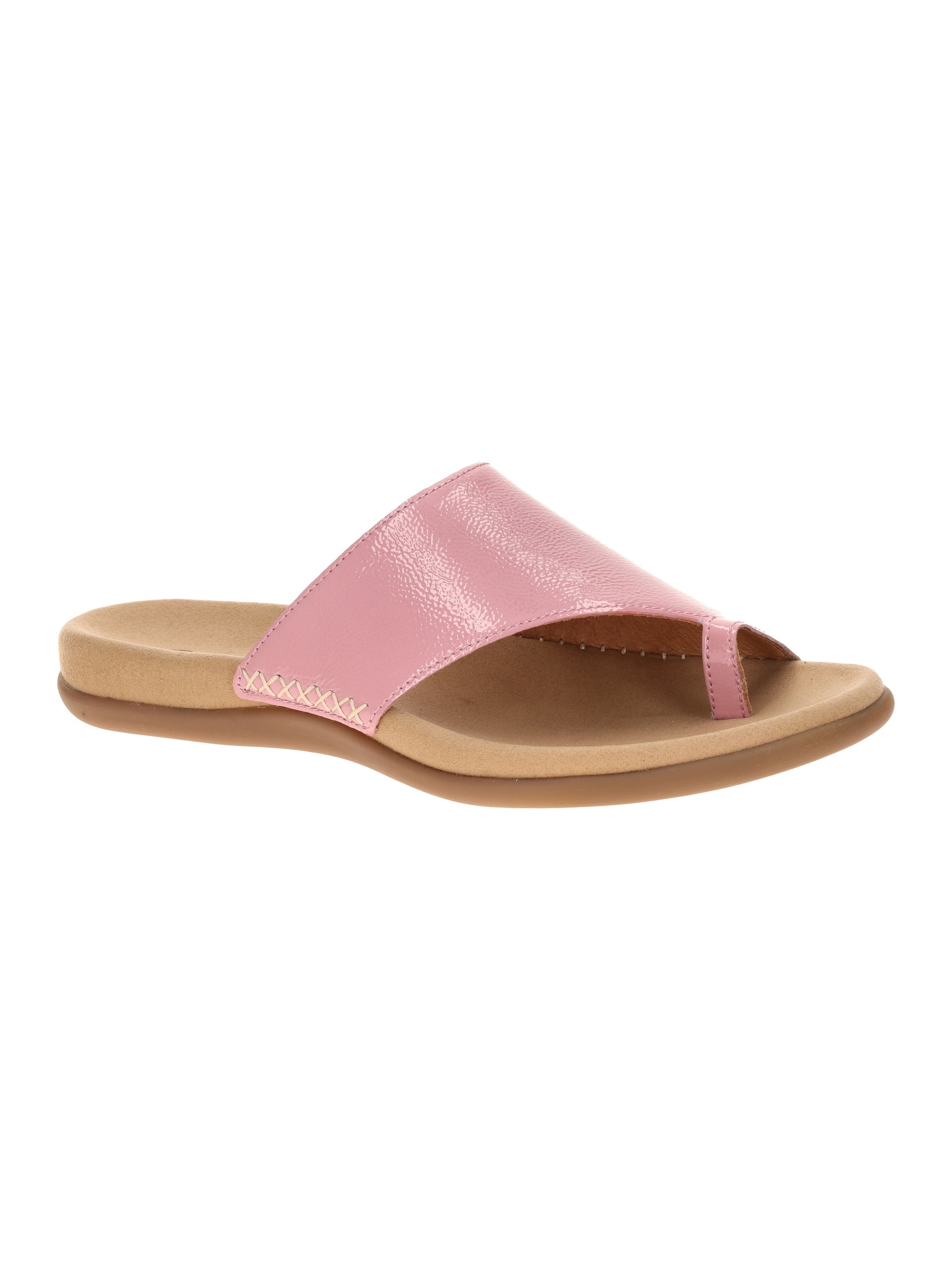 GABOR Pantolette 'Gabor Zehentrenner Pantolette soft pink Lack 83.700.90'‌‌‌‌‌‌ in Pink: Vorderseite