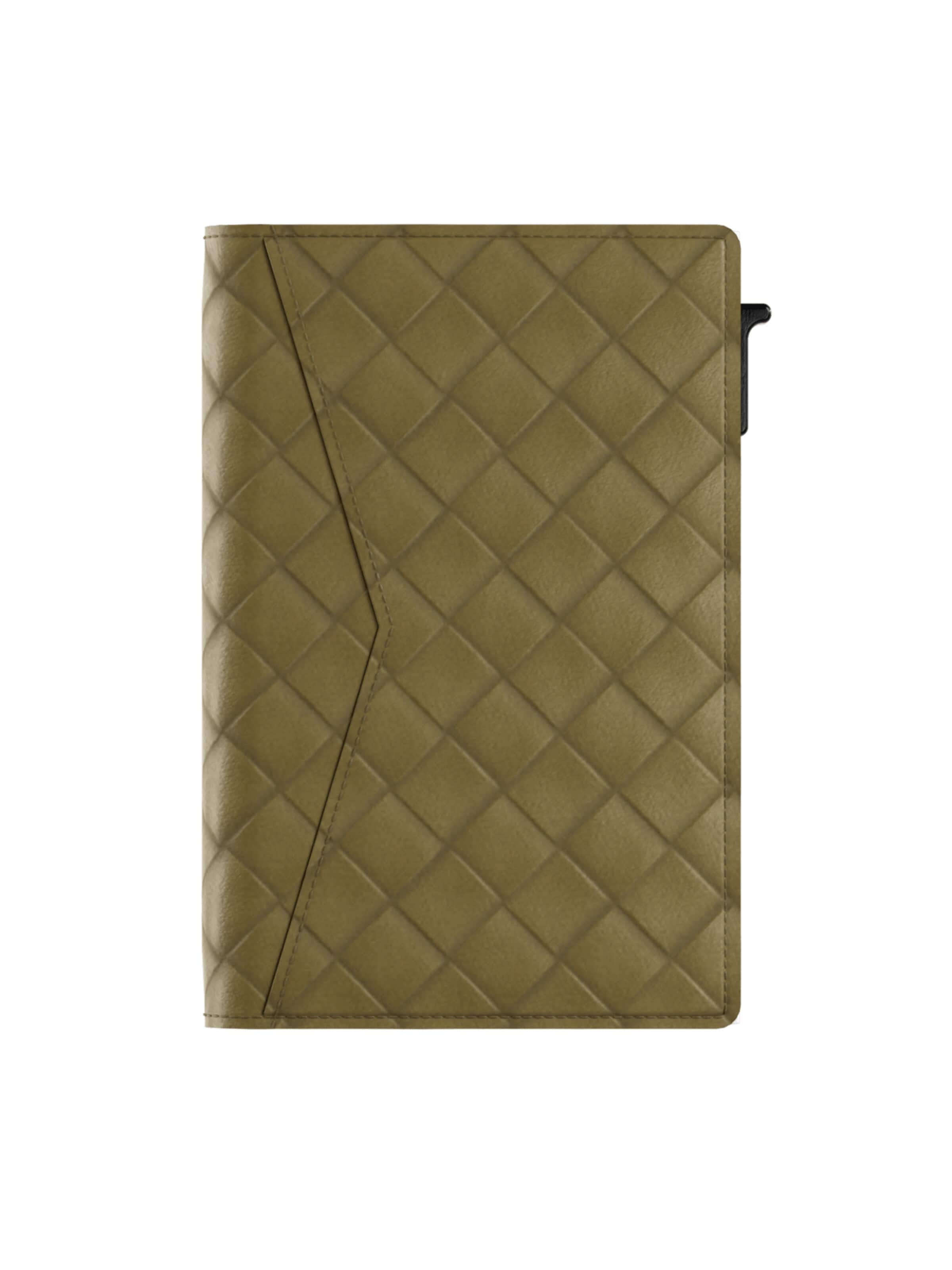 Prowallet Portemonnee 'Pasjeshouder Slim Woven' in Groen