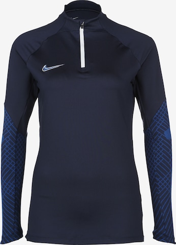 NIKE Athletic Sweatshirt 'Strike' in Blue: front