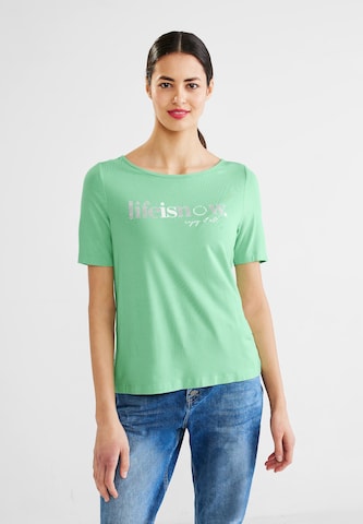 T-shirt STREET ONE en vert : devant