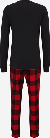 HOLLISTER Dolga pižama | črna barva