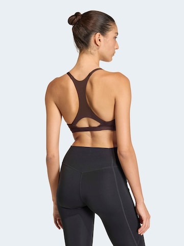 Bustier Soutien-gorge de sport 'OPT ESS' ADIDAS PERFORMANCE en marron