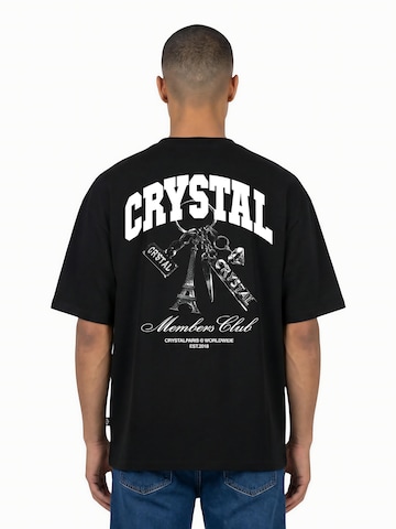 Crystal Paris Shirt 'Keys' in Black: front