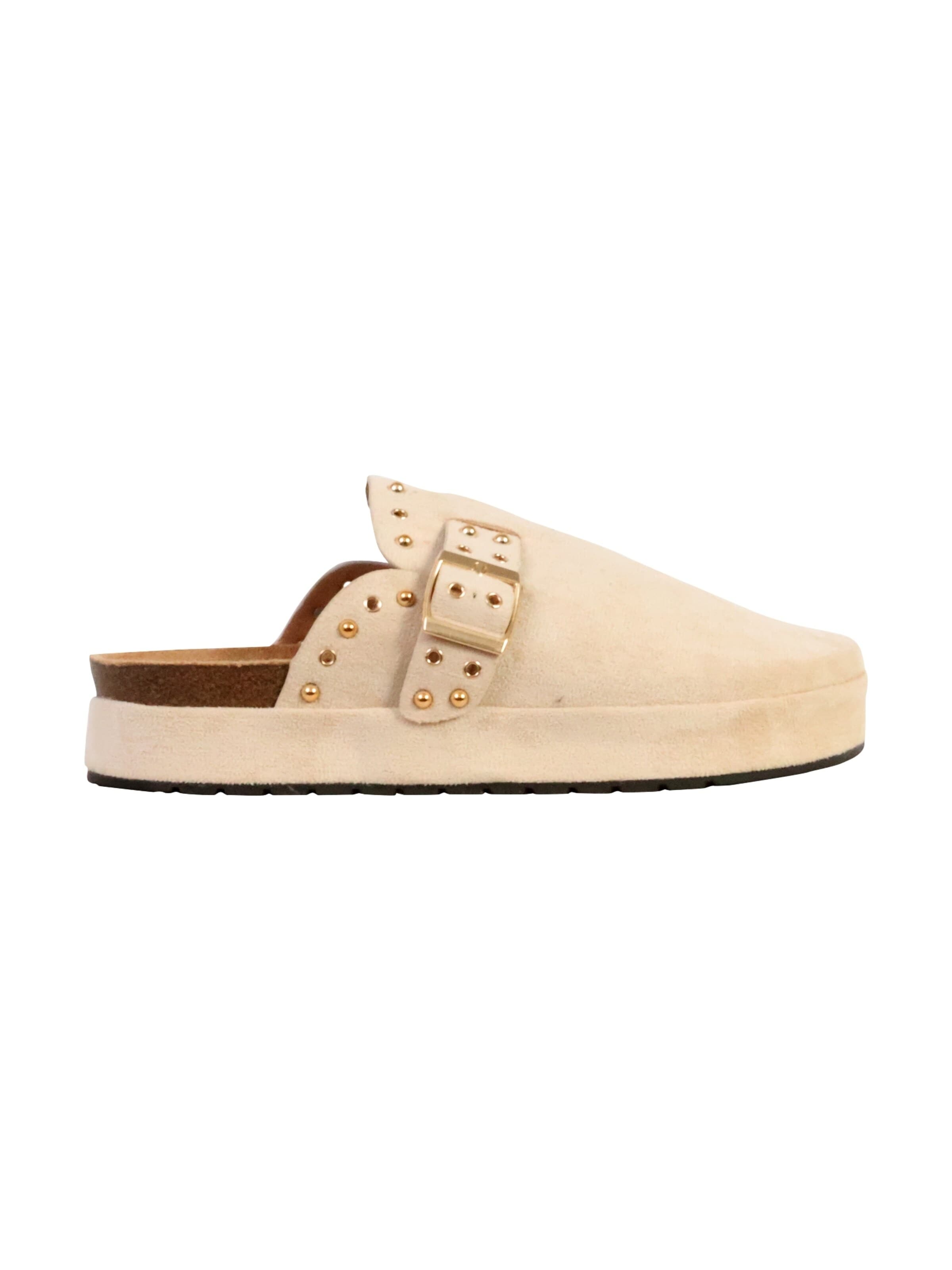 The Divine Factory Zapatos abiertos 'Pantoletten zum Hineinschlüpfen' en 36 en beige, Vista del producto