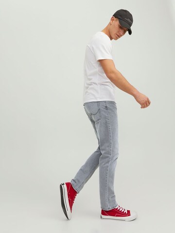 JACK & JONES Tapered Jeans 'Mike' i grå