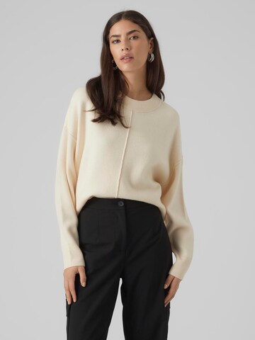 VERO MODA Sweater 'GOLD LINK' in Beige