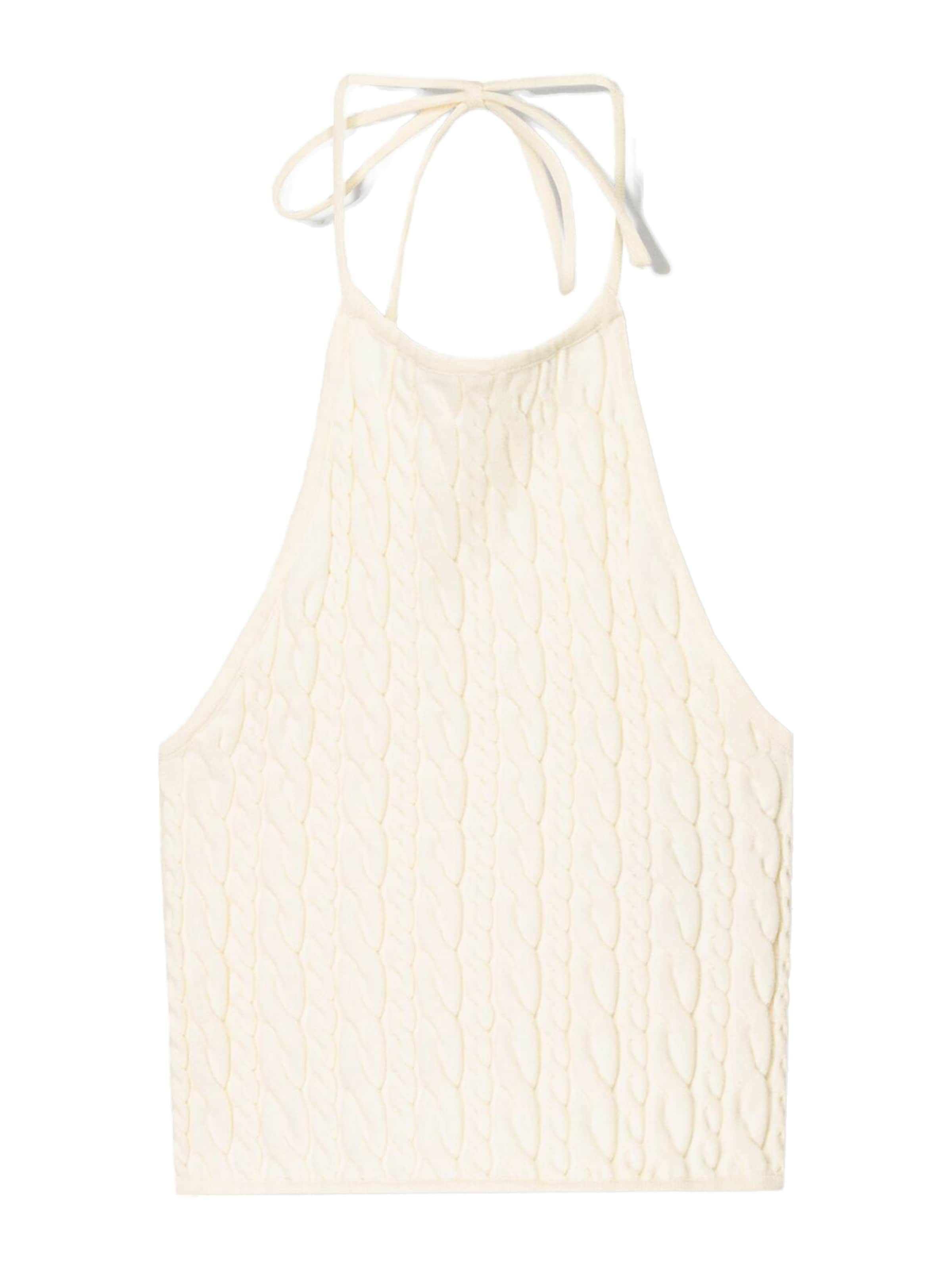 Bershka Neuletoppi värissä ecru, Tuotenäkymä