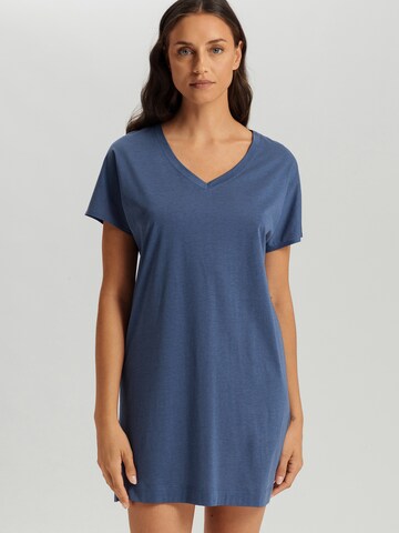 Hanro Nachthemd 'Laura' in Blauw: voorkant