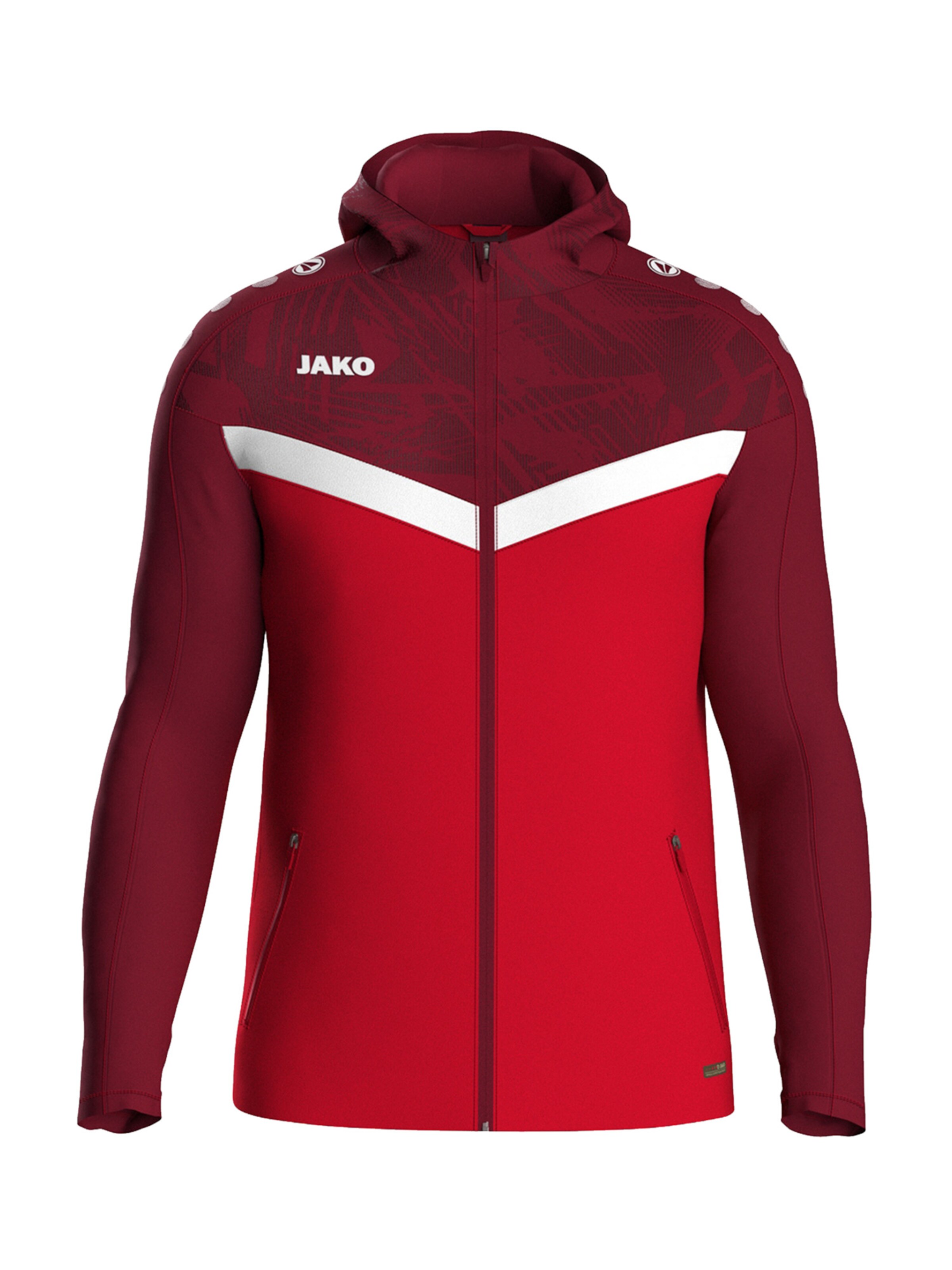 JAKO Sportjacke in Rot: Vorderseite