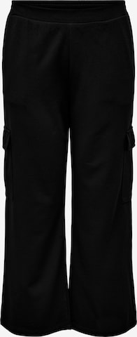 ONLY Carmakoma - Pantalón cargo en negro: frente