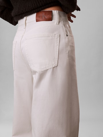 Wide Leg Jean Calvin Klein Jeans en blanc