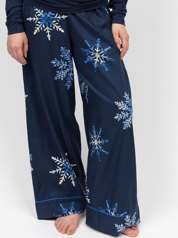 Cyberjammies - Pantalón de pijama 'Frosty' en azul: frente