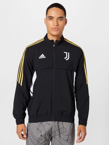 ADIDAS SPORTSWEAR Sportjas 'Juventus Condivo 22 Presentation' in Zwart: voorkant