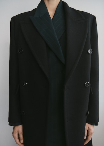 MANGO Between-Seasons Coat 'Yvse' in Black