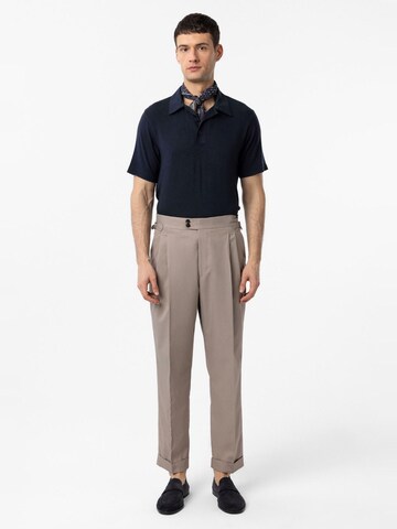 Effilé Pantalon à pince 'Jan' Antioch en beige