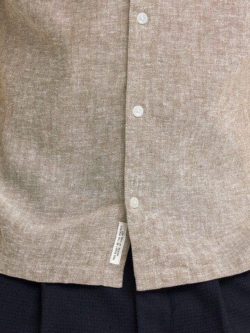 Coupe regular Chemise ' CFSauby Linen Mix ' Casual Friday en marron