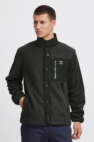 INDICODE JEANS Fleece Jacket 'Majsol' in Grey: front