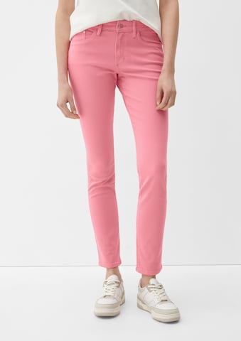 s.Oliver Slimfit Jeans i rosa: framsida