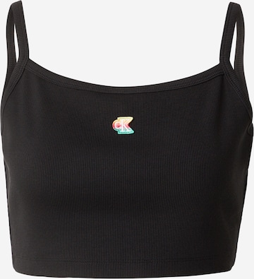 Calvin Klein Jeans Top 'PRIDE' in Black: front