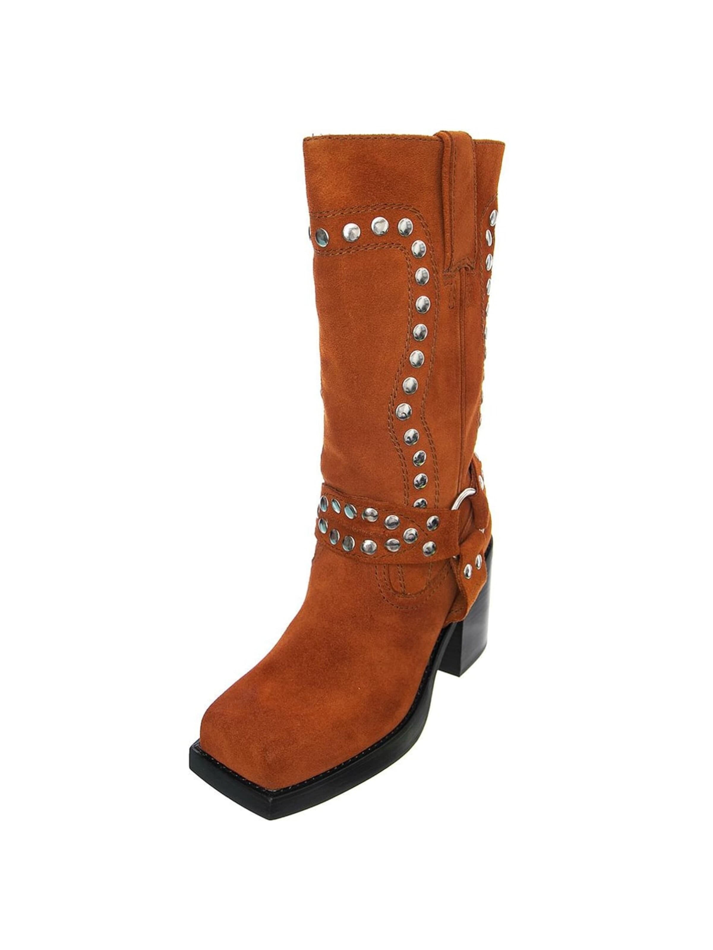 Jeffrey Campbell Bottes 'Juvenile-S' en 36 en marron, Vue avec produit